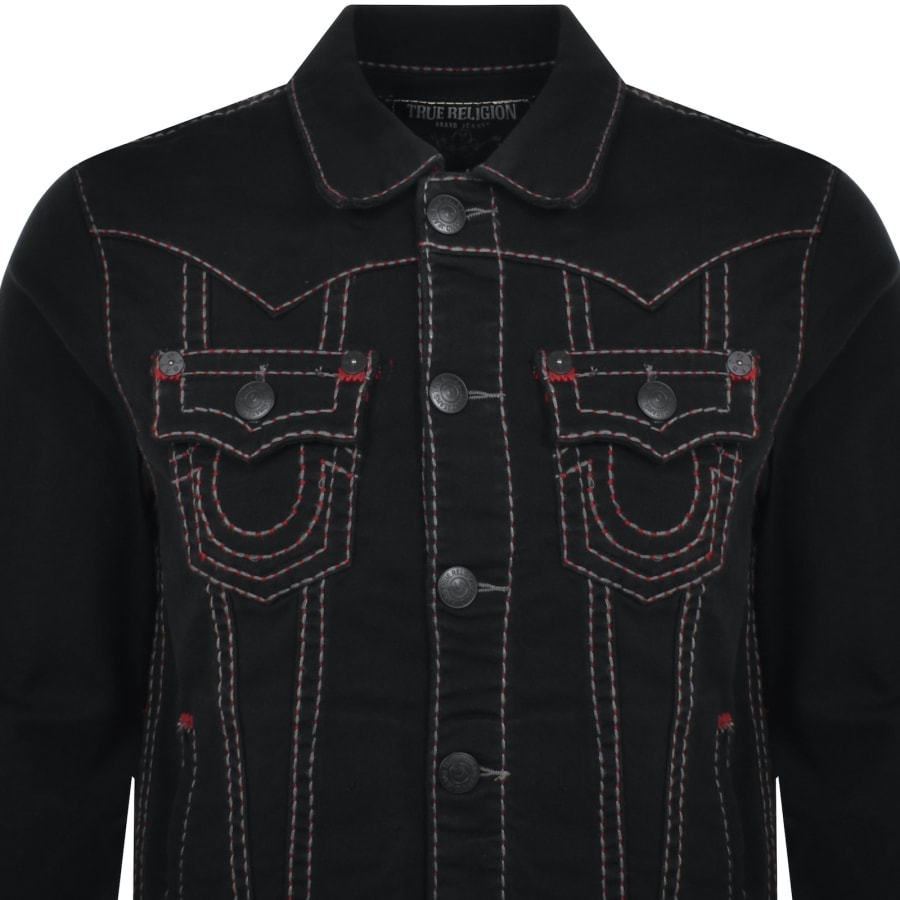 True religion denim jacket black on sale